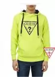 2012 guess veste mode hoodie lavez petites jaune